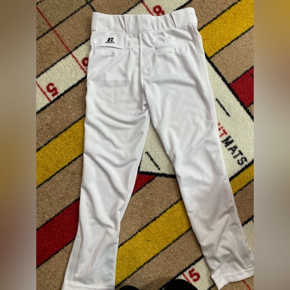 Russell Athletic Youth Baseball Pants.  White. Size youth Large. Adjustable hem. - Picture 4 of 4